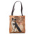 Black tricolor Australian Shepherd - Aussie Tote Bag