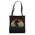 Retro Bigfoot Middle Finger Silhouette Sasquatch Sunset Tote Bag