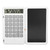 Office Calculators with Erasable Writing Board, Calculator Writing Tablet 6.5in LCD Chargeable Portable Paperless Drawing Handwriting Board (White)