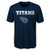 Outerstuff NFL Titans Performance Short Sleeve Tee -Dark Navy-L(14-16)