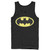DC Comics Men's Batman Basic Logo Tank T-Shirt, Black, X-Large