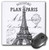3dRose 8 X 8 X 0.25 Nouveau Paris Vintage Eiffel Tower Mouse Pad (mp_110389_1)