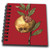 3dRose Mediterranean Pomegranate Fruit and Seeds Vector Art - Drawing Books (db_355569_3)