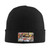 J Rapper Cole Singer Poster Beanie Hat Fashion Warm Knit Hat Stretchable Cuffed Headgear for Cold Weather Black