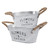 MERRYHAPY 2pcs Vases Decor Flower Pot Flower Vase Multi-Function Flowerpot Retro Flower Bucket Desktop Flowerpot Retro Iron Planter Iron Bucket Vase Flowerpot Vase Office Handle Flower Stand