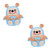 Ciieeo 2pcs Pencil Sharpener School Plastic Sharpener Handheld Sharpener Universal Tool Eyeliner Pencil Eyebrow Colored Pencils Sharpener Small Sharpener Cartoon Abs Crank to Rotate