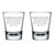 MIP Brand Set of 2 Shot Glasses 1.75oz Shot Glass Firefighter Job Title Funny