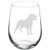 Wine Glass Goblet Rottweiler (17 oz Stemless)