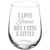 MIP Wine Glass Goblet Funny I Love Jesus But I Cuss A Little (17 oz Stemless)