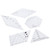 5Pcs Patchwork Ruler Quilting Templates Transparent Ruler Sewing Fabric Cutting Ruler Quilting Accessories for DIY Quilting Sewing Crafts