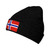 ROHKAO Norwegian Flag Beanie Hats Soft Stretch Ski Caps Winter Warm Mans Womens Knitted Caps Black
