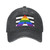Rqwaaed Straight Ally Pride Flag LGBTQ Hat Cowboy Baseball Cap Unisex Adjustable Trucker Hats Dad Cap Black
