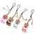 Scent Diffuser 6 Pcs Refillable Car Hanging Perfume Diffuser Empty Glass Bottle Car Air Freshener Essential Oil Fragrance Pendant Perfume Diffuse Bottle Ornament Decor Air Diffuser