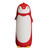 Stainless Steel Penguin Vacuum Insulated Tumblers Travel Mug Tea Water Bottle Coffee Flask for Home Office School (Red)