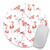 Watercolor Flamingo Art Pattern Round Mouse Pad