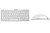 SANOXY Slim Bluetooth 3.0 Ultra Thin Portable Keyboard & Wireless Optical Mouse w/Adjustable DPI Combo Set (White/Silver)