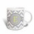 3dRose 222093_1 Grey And White Chevron With Yellow Monogram Initial D Mug 11 oz