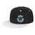 VULCCI Roky Erickson Baseball Cap Adjustable Flat Bill Snapback Caps Contrast Hip Hop Trucker Hat Dad Hats White