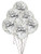 Foil Silver Glittering Birthday Confetti Balloons, 6ct