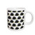3dRose Cute Hedgehog Print White Mug, 11-Ounce