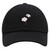 JPAK Cotton Flower Premium Dad Hat Embroidered Baseball Cap Tree Black
