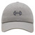 JPAK Dumbbell Premium Dad Hat Embroidered Baseball Cap Gym Light Gray