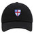 JPAK Episcopal Shield Premium Dad Hat Embroidered Cotton Baseball Cap Episcopal Church Black
