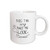 3dRose 219863_1 Does This Does This Ring Make Me Look Married White With Grey Background Mug, 11 oz, Black