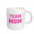 3dRose Team Mom, Hot Pink College Sports Font, Gifts for Mom, Ceramic Mug, 11-Oz