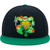 Teenage Mutant Ninja Turtles Baseball Cap, TMNT Adult Skater Snapback Baseball Hat with Flat Brim, Black, One Size