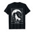 Tarot Card Distressed Crescent Moon And Wolf T-Shirt