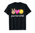 Peace Love Softball Leopard Print Girls Women Softball T-Shirt