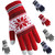 Tatuo 3 Pairs Christmas Winter Touchscreen Gloves Texting Gloves Stretch Knitted Mechanic Gloves Warm Gloves for Women and Men