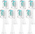 Electric Toothbrush Replacement Heads for Philips Sonicare DiamondClean C2 G2 W 4100 5100 HX9023 ProtectiveClean Plaque Control, 8 Pack