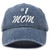 DALIX #1 Mom Hat Number One Vintage Baseball Cap in Navy Blue