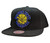 Mitchell & Ness Golden State Warriors Full Logo Snapback Adjustable Hat Cap - Black