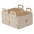 Storage Basket Felt Storage Bin Collapsible & Convenient Box Organizer with Carry Handles for Office Bedroom Closet Babies Nursery Toys Books Laundry Organizing Wardrobe Clothes Organizer 2Pack Beige