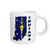 3dRose Indiana State Flag in The Outline Map and Letters for Indiana Ceramic Mug, 11-Ounce