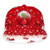WONDERTIFY Christmas Decoration Baseball Cap Christmas Balls Falling Snowflake Snow Snapback Hat Unisex Trucker Hat Hip Hop Plaid Flat Bill Brim Adjustable Red
