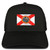 Armycrew XXL Oversize New Florida State Flag Patch Mesh Back Trucker Cap - Black