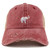 Trendy Apparel Shop Elephant Patch Frayed Bill Trucker Mesh Back Cap - Wine