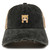 Trendy Apparel Shop Yellow Norwegian Forest Cat Kitten Patch Frayed Bill Trucker Mesh Back Cap - Black