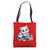 Cute Fluffy Cat on Books Reader for Book Library Lovers Tote Bag