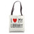 "I Love My Library" For Book Lovers Readers Librarians Tote Bag