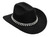 Vintage Western Cowboy Hat for Men Women - Wide Brim Cowgirl Fedora Hats with Diamonds