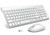 Wireless Keyboard Mouse Combo, Compact Full Size Silent Wireless Mouse and Keyboard, 2.4G Ultra-Thin Ergonomic Extreme Power Saving Design for Windows, Computer, Laptop, PC, Laptop (Silver and White)