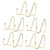VOSAREA 5pcs Display Iron Stand Display Stand Plate Holder Easel Plate Wire Plate Stand Tablet Mount Plate Stands for Display Picture Desktop Easel Desktop Display Rack Photo Frame Book