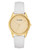 Steve Madden Women's Croco-Grain Strap Watch