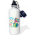 3dRose "Circus Clown" Sports Water Bottle, 21 oz, White