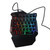 GOSHYDA One Handed RGB Gaming Keyboard, Professional Ergonomic USB Wired Gaming Keypad with 35 Keys for Desktop Laptop Computer